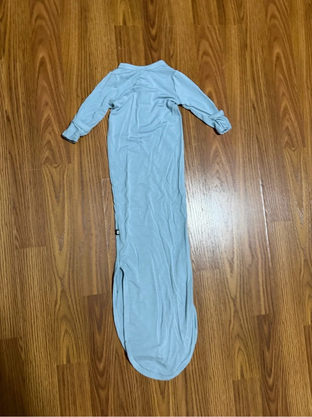 Kyte Baby Knotted Bamboo Gown Blue Coming Home Easy Access Newborn